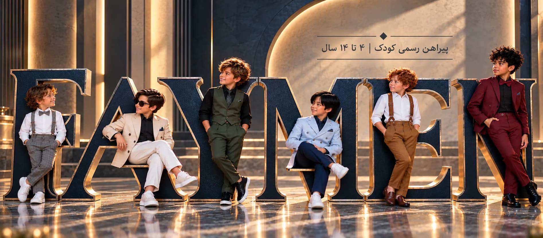پیراهن رسمی کودک فیمن